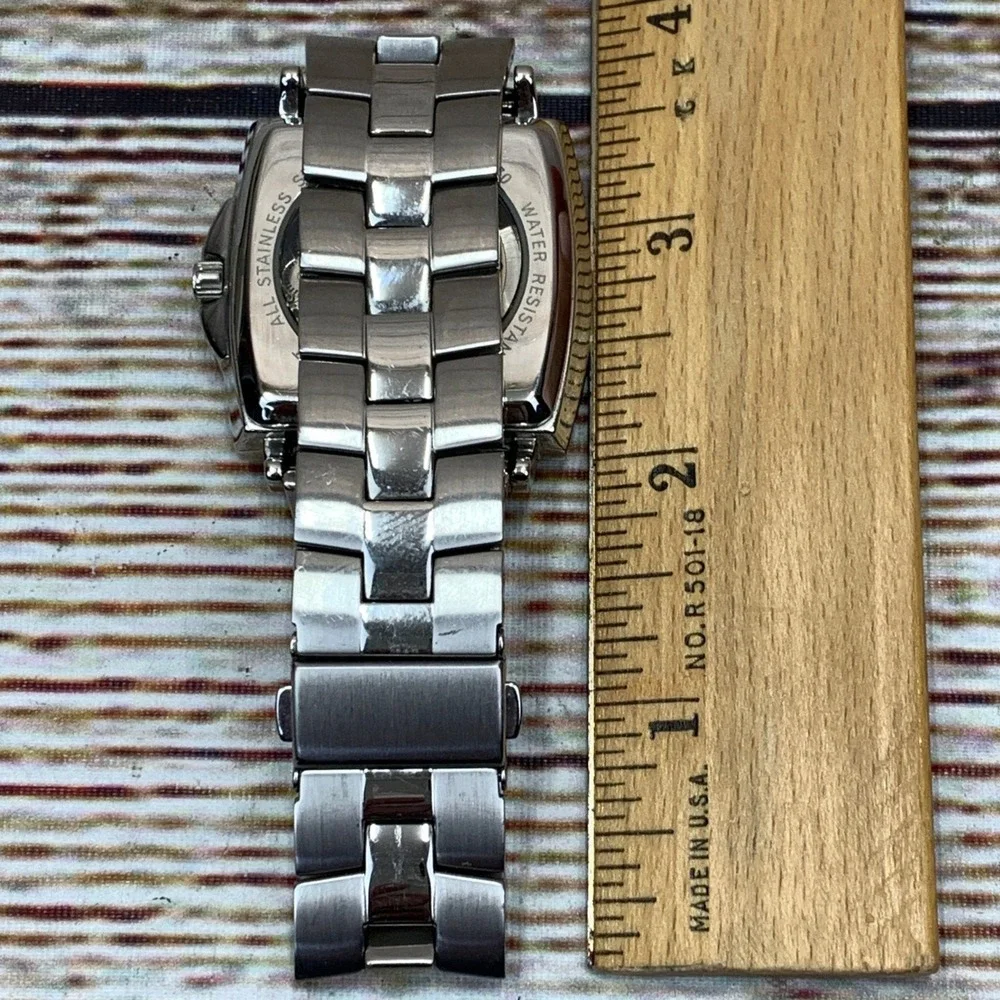 Kenneth Cole Reaction Mens Watch Silver Tone‎ Skeleton Automatic KC3770